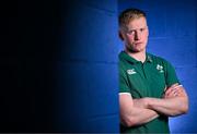 4 March 2025; Jamie Osborne poses for a portrait after an Ireland Rugby media conference at the IRFU High Performance Centre in Dublin. Photo by Brendan Moran/Sportsfile