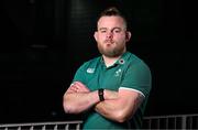 4 March 2025; Finlay Bealham poses for a portrait after an Ireland Rugby media conference at the IRFU High Performance Centre in Dublin. Photo by Brendan Moran/Sportsfile