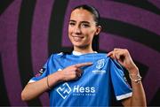 27 February 2025; Cliona Kearney during a Waterford FC squad portraits session at SETU Arena in Carriganore, Waterford. Photo by Ben McShane/Sportsfile