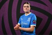 27 February 2025; Aoife Mulkern during a Waterford FC squad portraits session at SETU Arena in Carriganore, Waterford. Photo by Ben McShane/Sportsfile