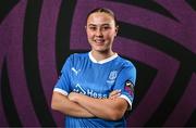 27 February 2025; Emma Rossiter during a Waterford FC squad portraits session at SETU Arena in Carriganore, Waterford. Photo by Ben McShane/Sportsfile