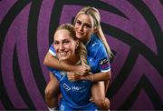 27 February 2025; Zara Corcoran, left, and Meghan Carr during a Waterford FC squad portraits session at SETU Arena in Carriganore, Waterford. Photo by Ben McShane/Sportsfile