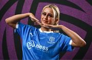 27 February 2025; Meghan Carr during a Waterford FC squad portraits session at SETU Arena in Carriganore, Waterford. Photo by Ben McShane/Sportsfile