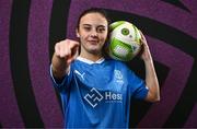 27 February 2025; Jess Lawlor during a Waterford FC squad portraits session at SETU Arena in Carriganore, Waterford. Photo by Ben McShane/Sportsfile