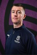 27 February 2025; Head coach Gary Hunt during a Waterford FC squad portraits session at SETU Arena in Carriganore, Waterford. Photo by Ben McShane/Sportsfile