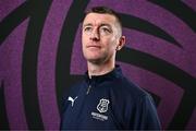 27 February 2025; Head coach Gary Hunt during a Waterford FC squad portraits session at SETU Arena in Carriganore, Waterford. Photo by Ben McShane/Sportsfile