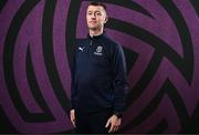 27 February 2025; Head coach Gary Hunt during a Waterford FC squad portraits session at SETU Arena in Carriganore, Waterford. Photo by Ben McShane/Sportsfile