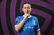 27 February 2025; Zoey Croke during a Waterford FC squad portraits session at SETU Arena in Carriganore, Waterford. Photo by Ben McShane/Sportsfile