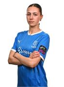 27 February 2025; Chloe Atkinson during a Waterford FC squad portraits session at SETU Arena in Carriganore, Waterford. Photo by Tyler Miller/Sportsfile