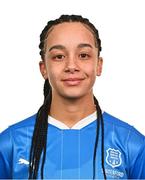 27 February 2025; Lauren Egbuloniu during a Waterford FC squad portraits session at SETU Arena in Carriganore, Waterford. Photo by Tyler Miller/Sportsfile