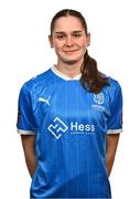 27 February 2025; Sophie Slattery during a Waterford FC squad portraits session at SETU Arena in Carriganore, Waterford. Photo by Tyler Miller/Sportsfile