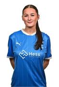 27 February 2025; Sophie Moran during a Waterford FC squad portraits session at SETU Arena in Carriganore, Waterford. Photo by Tyler Miller/Sportsfile