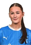 27 February 2025; Sophie Moran during a Waterford FC squad portraits session at SETU Arena in Carriganore, Waterford. Photo by Tyler Miller/Sportsfile