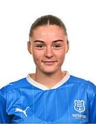 27 February 2025; Hannah Griffey during a Waterford FC squad portraits session at SETU Arena in Carriganore, Waterford. Photo by Tyler Miller/Sportsfile