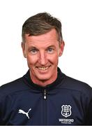 27 February 2025; Head of community development Colin Power during a Waterford FC squad portraits session at SETU Arena in Carriganore, Waterford. Photo by Tyler Miller/Sportsfile