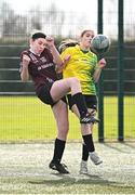 5 March 2025; Action from the FAI Schools Primary 5s Qualifiers match between Holywell ETNS 2 and Rush and Lusk ETNS 1 at Hartstown Huntstown FC in Blanchardstown, Dublin. Photo by Seb Daly/Sportsfile