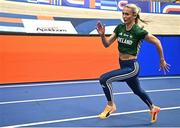 5 March 2025; Sharlene Mawdsley of Ireland during a training session at the Omnisport Apeldoorn in Apeldoorn, Netherlands, ahead of the European Athletics Indoor Championships 2025. Photo by Sam Barnes/Sportsfile