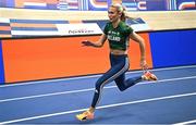 5 March 2025; Sharlene Mawdsley of Ireland during a training session at the Omnisport Apeldoorn in Apeldoorn, Netherlands, ahead of the European Athletics Indoor Championships 2025. Photo by Sam Barnes/Sportsfile