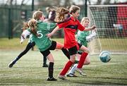 5 March 2025; Action from the FAI Schools Primary 5s Qualifiers match between St Ciarans and St Fintans at Hartstown Huntstown FC in Blanchardstown, Dublin. Photo by Seb Daly/Sportsfile