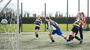 5 March 2025; Action from the FAI Schools Primary 5s Qualifiers match between Scoil Bhride Blanchardstown and St Patricks NS Diswellstown 2 at Hartstown Huntstown FC in Blanchardstown, Dublin. Photo by Seb Daly/Sportsfile