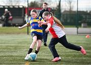 5 March 2025; Action from the FAI Schools Primary 5s Qualifiers match between Scoil Bhride Blanchardstown and St Patricks NS Diswellstown 2 at Hartstown Huntstown FC in Blanchardstown, Dublin. Photo by Seb Daly/Sportsfile