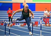 5 March 2025; Sarah Lavin of Ireland during a training session at the Omnisport Apeldoorn in Apeldoorn, Netherlands, ahead of the European Athletics Indoor Championships 2025. Photo by Sam Barnes/Sportsfile