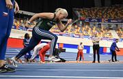 5 March 2025; Sarah Lavin of Ireland during a training session at the Omnisport Apeldoorn in Apeldoorn, Netherlands, ahead of the European Athletics Indoor Championships 2025. Photo by Sam Barnes/Sportsfile