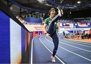 5 March 2025; Lauren Cadden of Ireland during a training session at the Omnisport Apeldoorn in Apeldoorn, Netherlands, ahead of the European Athletics Indoor Championships 2025. Photo by Sam Barnes/Sportsfile