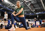 5 March 2025; Sharlene Mawdsley of Ireland during a training session at the Omnisport Apeldoorn in Apeldoorn, Netherlands, ahead of the European Athletics Indoor Championships 2025. Photo by Sam Barnes/Sportsfile