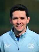 4 March 2025; Referee Padraic Reidy before the Bank of Ireland Leinster Schools Senior Cup semi-final match between St Fintan's High School and Terenure College at Energia Park in Dublin. Photo by Shauna Clinton/Sportsfile