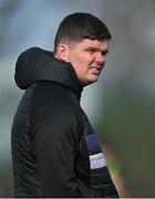 4 March 2025; Terenure College head coach Sean Skehan before the Bank of Ireland Leinster Schools Senior Cup semi-final match between St Fintan's High School and Terenure College at Energia Park in Dublin. Photo by Shauna Clinton/Sportsfile