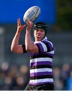 4 March 2025; Luke McNiff of Terenure College during the Bank of Ireland Leinster Schools Senior Cup semi-final match between St Fintan's High School and Terenure College at Energia Park in Dublin. Photo by Shauna Clinton/Sportsfile