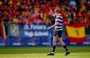 4 March 2025; Geoff O'Sullivan of Terenure College during the Bank of Ireland Leinster Schools Senior Cup semi-final match between St Fintan's High School and Terenure College at Energia Park in Dublin. Photo by Shauna Clinton/Sportsfile