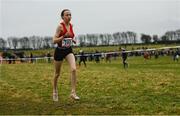 8 March 2025; Madison Welby competes in the Junior Girls 2,500m during the 123.ie All Ireland Schools Cross Country Championships at Galway Racecourse in Ballybrit, Galway. Photo by Tom Beary/Sportsfile