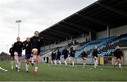 8 March 2025; Wexford players warm up before the SSE Airtricity Women's Premier Division match between Athlone Town and Wexford at Athlone Town Stadium in Westmeath. Photo by Thomas Flinkow/Sportsfile *