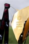 8 March 2025; A detailed view of the SSE Airtricity Women's Premier Division trophy before the SSE Airtricity Women's Premier Division match between Athlone Town and Wexford at Athlone Town Stadium in Westmeath. Photo by Thomas Flinkow/Sportsfile *