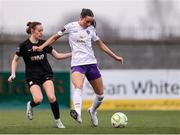 8 March 2025; Aoife Kelly of Wexford in action against Kylie Murphy of Athlone Town during the SSE Airtricity Women's Premier Division match between Athlone Town and Wexford at Athlone Town Stadium in Westmeath. Photo by Thomas Flinkow/Sportsfile *