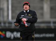 8 March 2025; Carlow manager Tom Mullally before the Allianz Hurling League Division 1B match between Dublin and Carlow at Parnell Park in Dublin. Photo by Stephen Marken/Sportsfile