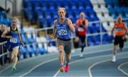 8 March 2025; Ulo Randaru of Estonia competes on his way to winning the men over 60 60m during the 123.ie National Masters Indoor Championships at the TUS International arena in Athlone, Westmeath. Photo by Shauna Clinton/Sportsfile