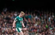 8 March 2025; Jamie Osborne of Ireland during the Guinness Six Nations Rugby Championship match between Ireland and France at the Aviva Stadium in Dublin. Photo by Seb Daly/Sportsfile