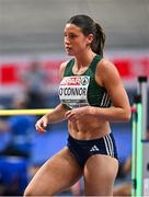 9 March 2025; Kate O'Connor of Ireland competes in the high jump of the women's pentathlon during day four of the European Athletics Indoor Championships 2025 at the Omnisport Apeldoorn in Apeldoorn, Netherlands. Photo by Sam Barnes/Sportsfile