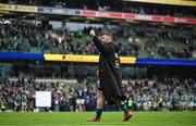 8 March 2025; Peter O’Mahony of Ireland waves to supporters after the Guinness Six Nations Rugby Championship match between Ireland and France at the Aviva Stadium in Dublin. Photo by Brendan Moran/Sportsfile