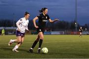 8 March 2025; Roisin Molloy of Athlone Town in action against Ciara Rossiter of Wexford during the SSE Airtricity Women's Premier Division match between Athlone Town and Wexford at Athlone Town Stadium in Westmeath. Photo by Thomas Flinkow/Sportsfile *