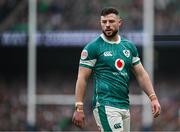 8 March 2025; Robbie Henshaw of Ireland during the Guinness Six Nations Rugby Championship match between Ireland and France at the Aviva Stadium in Dublin. Photo by Seb Daly/Sportsfile