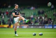 8 March 2025; James Lowe of Ireland before the Guinness Six Nations Rugby Championship match between Ireland and France at the Aviva Stadium in Dublin. Photo by Seb Daly/Sportsfile