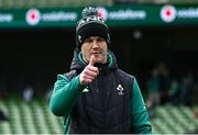 8 March 2025; Ireland assistant coach Jonathan Sexton before the Guinness Six Nations Rugby Championship match between Ireland and France at the Aviva Stadium in Dublin. Photo by Seb Daly/Sportsfile