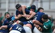 8 March 2025; Thibaud Flament of France and Ryan Baird of Ireland contest during a rolling maul in the Guinness Six Nations Rugby Championship match between Ireland and France at the Aviva Stadium in Dublin. Photo by Brendan Moran/Sportsfile Photo by Brendan Moran/Sportsfile