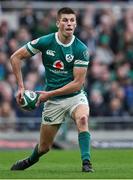 8 March 2025; Sam Prendergast of Ireland during the Guinness Six Nations Rugby Championship match between Ireland and France at the Aviva Stadium in Dublin. Photo by Brendan Moran/Sportsfile Photo by Brendan Moran/Sportsfile