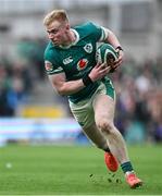 8 March 2025; Jamie Osborne of Ireland during the Guinness Six Nations Rugby Championship match between Ireland and France at the Aviva Stadium in Dublin. Photo by Brendan Moran/Sportsfile Photo by Brendan Moran/Sportsfile