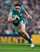 8 March 2025; Hugo Keenan of Ireland during the Guinness Six Nations Rugby Championship match between Ireland and France at the Aviva Stadium in Dublin. Photo by Brendan Moran/Sportsfile Photo by Brendan Moran/Sportsfile